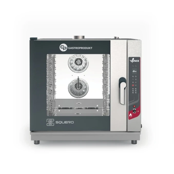 Piec Konwekcyjno Parowy Gazowy | VENIX - 5 x 1/1GN SQUERO DIGITAL GAS | z systemem myjącym