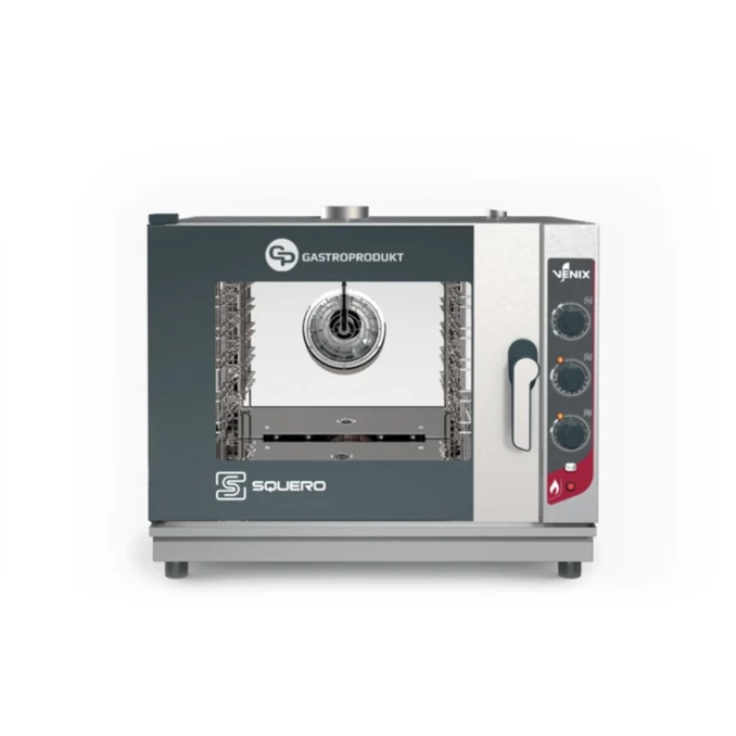 Piec Konwekcyjno Parowy Gazowy | VENIX - 5 x 1/1GN SQUERO MANUAL GAS