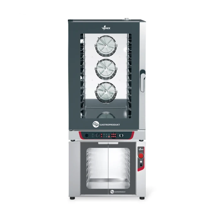 Piec piekarniczy elektryczny GP | VENIX - 10 x Blachy 600x400mm - CAMPIELLO | DIGITAL | system myjący + Komora wzrostowa | garownik - 12 x Blachy 400x