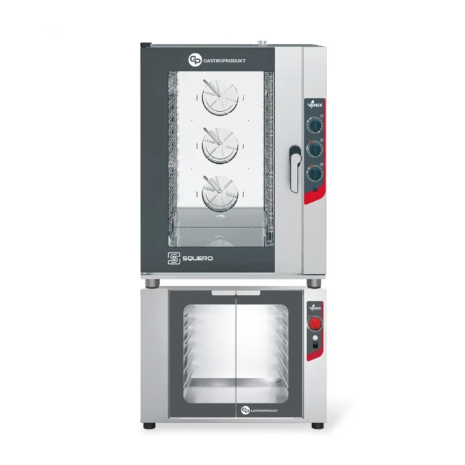 Piec piekarniczy elektryczny GP | VENIX – 10 x Blachy 400x600 mm SQUERO BAKERY | MANUAL + Komora wzrostowa | garownik - 12 x Blachy 400x600 mm
