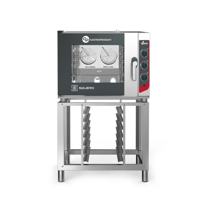 Piec Konwekcyjno Parowy GP | VENIX - 5 x 1/1GN SQUERO MANUAL + Podstawa z prowadnicami SQUERO