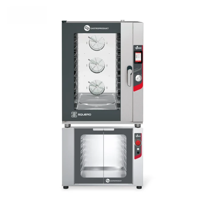 Piec piekarniczy GP | VENIX – 10 x Blachy 400x600 mm SQUERO TOUCH | NORMAL + Komora wzrostowa | garownik - 12 x Blachy 400x600 mm