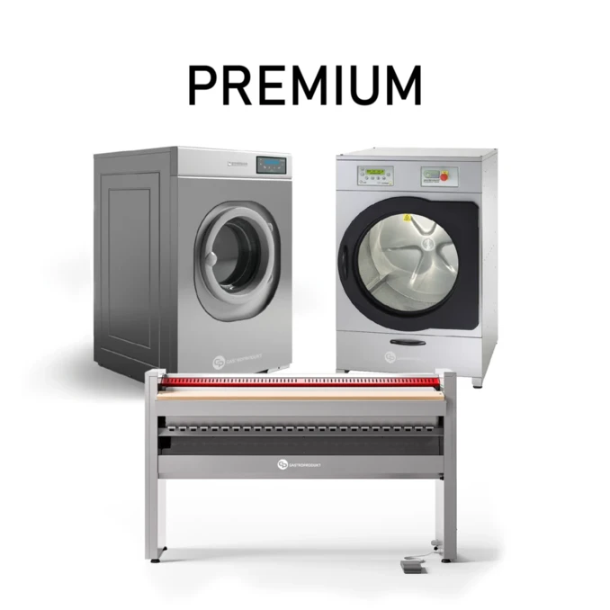 Zestaw Pralniczy PREMIUM - Pralnica GWM14 + Suszarka EB15 + Magiel GP.140/18