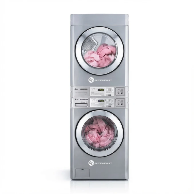 Pralka przemysłowa 15 kg LG + Suszarka przemysłowa 14 kg LG | System Wieżowy | Basic