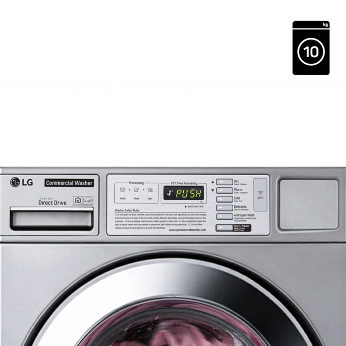 Pralka przemysłowa + Suszarka przemysłowa 10 kg LG | System Wieżowy | Basic