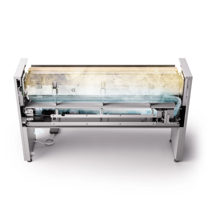 Magiel elektryczny nieckowy przemysłowy | Prasownica Mod. 120/25 | Vacuum + Maxpress | 37kg/h | FOX PREMIUM