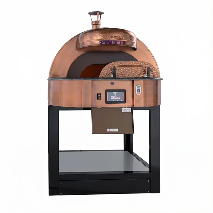 Piec do pizzy elektryczny z podstawą SUD FORNI | OPALE SMART | NATURAL – 4 pizze x Ø 330 mm