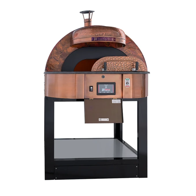 Piec do pizzy elektryczny z podstawą SUD FORNI | OPALE SMART | BRUNITO – 4 pizze x Ø 330 mm