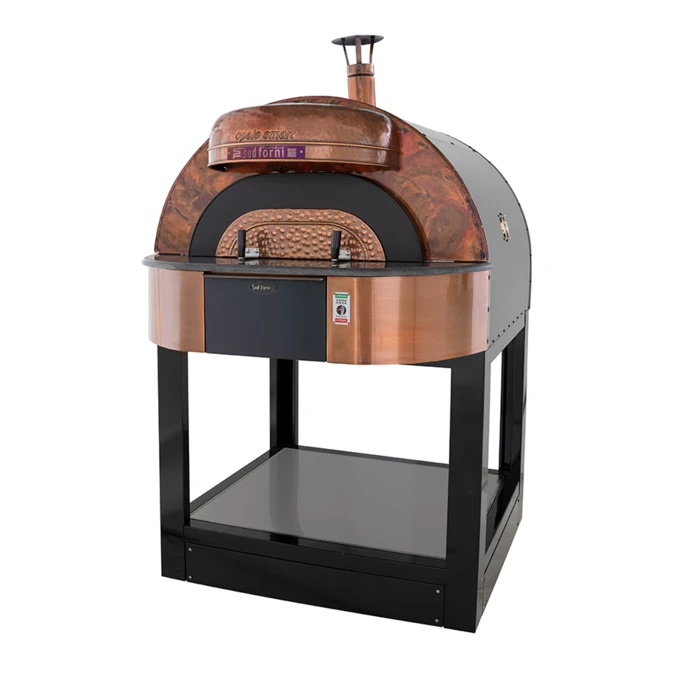Piec do pizzy elektryczny z podstawą SUD FORNI | OPALE SMART | BRUNITO – 4 pizze x Ø 330 mm