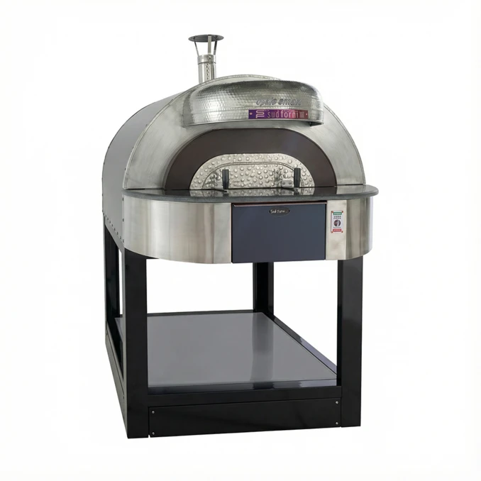 Piec do pizzy elektryczny z podstawą SUD FORNI | OPALE SMART | BLACK OPAL – 4 pizze x Ø 330 mm