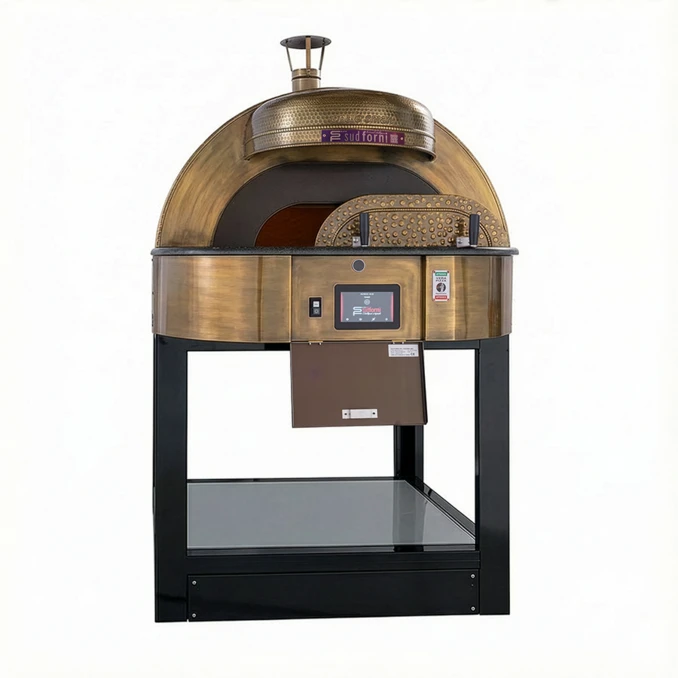 Piec do pizzy elektryczny z podstawą SUD FORNI | OPALE SMART | BOULDER – 4 pizze x Ø 330 mm