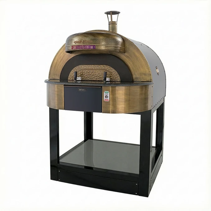 Piec do pizzy elektryczny z podstawą SUD FORNI | OPALE SMART | BOULDER – 4 pizze x Ø 330 mm