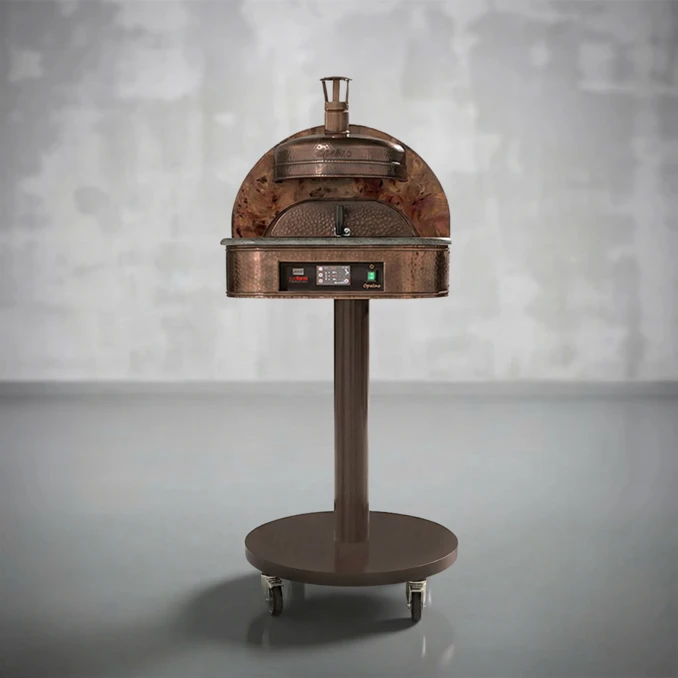 Piec do pizzy elektryczny na stelażu jezdnym SUD FORNI | OPALINO | BRUNITO – 1 pizza x Ø 330 mm