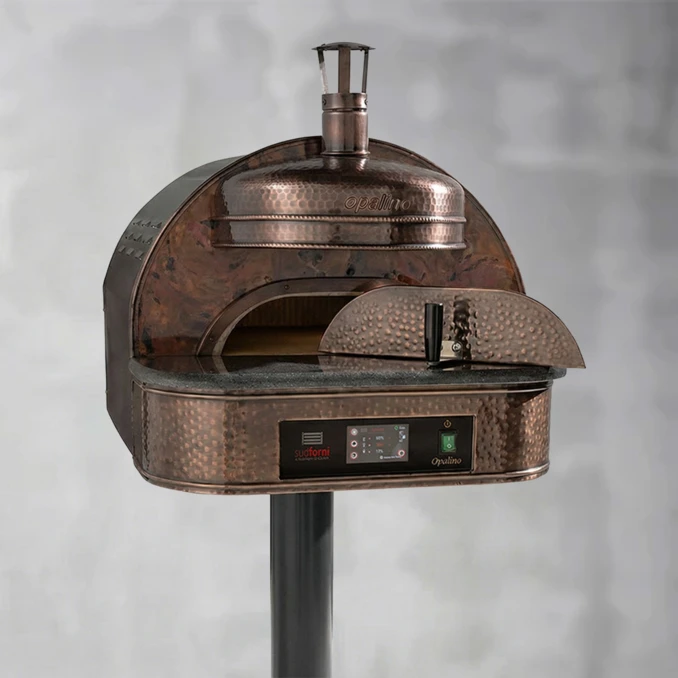Piec do pizzy elektryczny na stelażu jezdnym SUD FORNI | OPALINO | BRUNITO – 1 pizza x Ø 330 mm