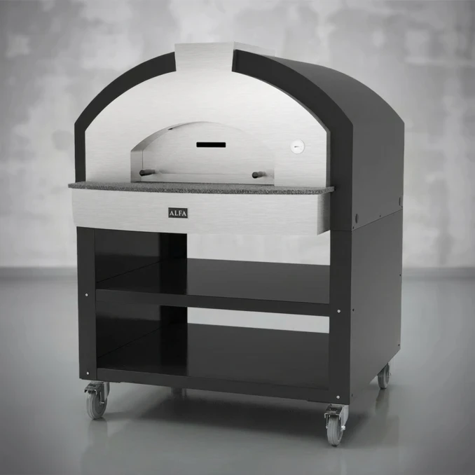 Piec do Pizzy Gazowy na podstawie | Quick – 6 szt. Ø33 cm | ALFA FORNI