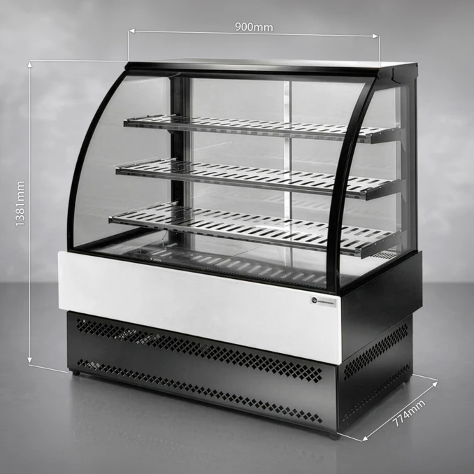 Witryna Ekspozycyjna Grzewcza (+65°C) | EVO LUX HOT 0.9 | PREMIUM