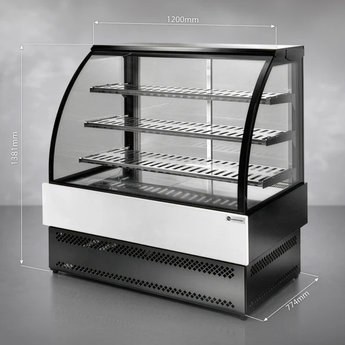 Witryna Ekspozycyjna Grzewcza (+65°C) | EVO LUX HOT 1.2 | PREMIUM