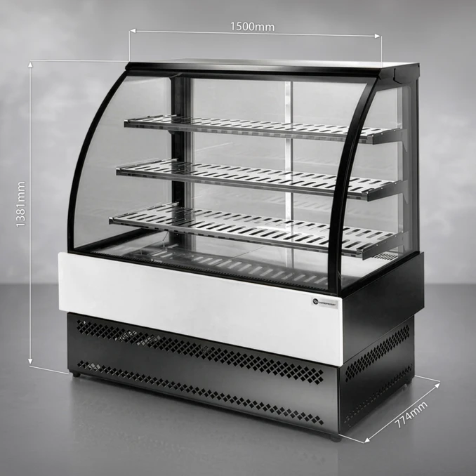 Witryna Ekspozycyjna Grzewcza (+65°C) | EVO LUX HOT 1.5 | PREMIUM