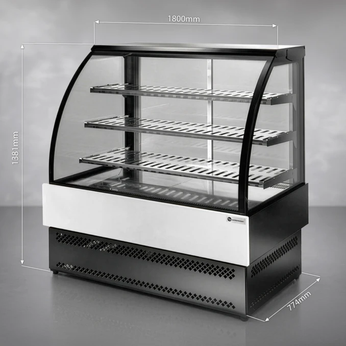 Witryna Ekspozycyjna Grzewcza (+65°C) | EVO LUX HOT 1.8 | PREMIUM