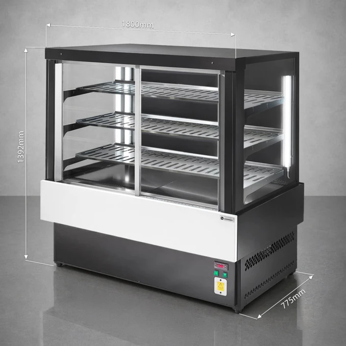 Witryna Ekspozycyjna Grzewcza Dwudrzwiowa (+65°C) | EVOKL 2 PORTE HOT 1.8 | PREMIUM