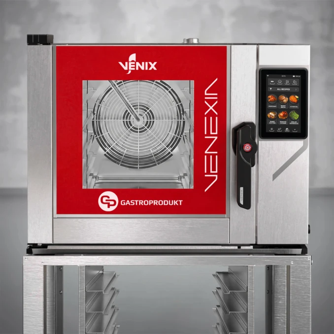 Piec konwekcyjno-parowy VENIX VENEXIA | VNX05T7C - 5 x GN 1/1, 9,6 kW, DriveCONTROL, panel 7” QuickCONTROL, system myjący