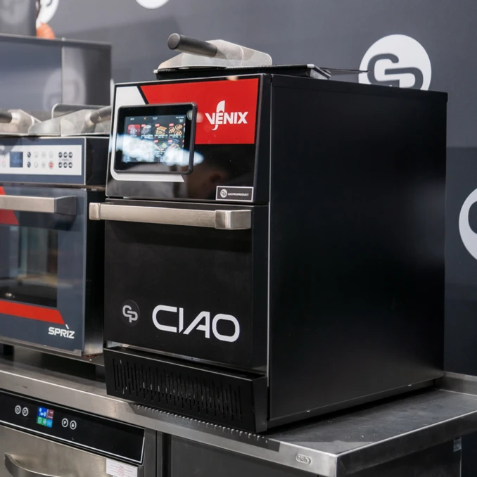 Piec konwekcyjno‑mikrofalowy VENIX | CIAO 2MAO3B BLACK - panel 7” QuickCONTROL, 6,6  kW, 400 V