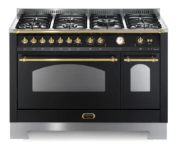 ZESTAW LOFRA | Kuchnia Gazowa | DOLCEVITA 120 | NERO MATT | RNMD126MFT+E/2AEO/Z