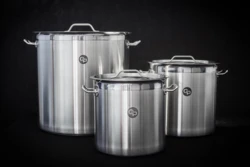 Garnek gastronomiczny ze stali nierdzewnej wysoki 71l z Pokrywką | GP.5007 | PREMIUM