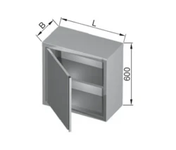 Szafka Wisząca 1-Drzwiowa 300x300x600(h) mm.
