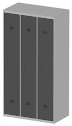 Szafa BHP 3-osobowa 900x500x1700 (h) mm.