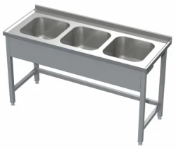 Stół ze Zlewem 3-komorowym 1900x600x850(h) mm