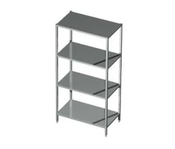 Regał magazynowy 4-półkowy spawany  700x 500x1800(h)mm
