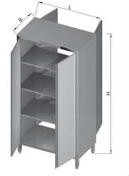 Szafa Przelotowa drzwi 2-skrzydłowe 800x700x2000(h) mm