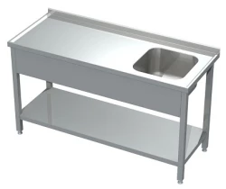 Stół ze Zlewem i Półką 900x700x850(h) mm.