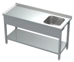 Stół ze Zlewem i Półką 1000x600x850(h) mm