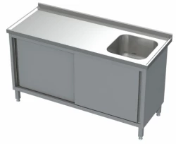 Stół ze Zlewem Szafka z Drzwiami Suwanymi 1700x600x850(h) mm.