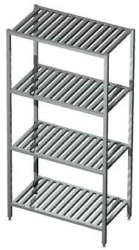 Regał magazynowy gretingowy 4-półkowy spawany  600x 400x1800mm