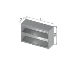 Szafka Wisząca Otwarta 1700x300x600(h) mm.