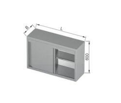 Szafka Wisząca z Drzwiami Suwanymi 1100x400x600(h) mm.