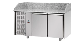 Stół chłodniczy do pizzy z blatem granitowym - LINIA PREMIUM | GP.PZMID80SX