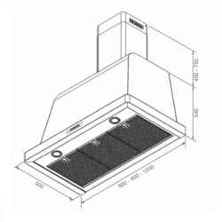 LOFRA | Okap | Dolcevita 90 | ACCIAIO SATINATO | HOOD 900/S