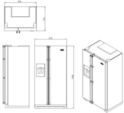 LOFRA | Lodówka | Dolcevita | ACCIAIO SATINATO | GFRS619/S