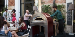 Piec Gazowy do Pizzy na podstawie jezdnej | Quattro PRO | Hybrid | ALFA FORNI - Commercial