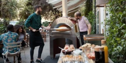 Piec Gazowy do Pizzy na podstawie jezdnej | Quattro PRO | Hybrid | ALFA FORNI - Commercial