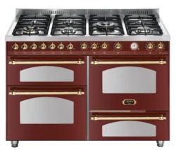 LOFRA | Kuchnia Gazowa | DOLCEVITA 120 QUATTRO - ROSSO BURGUNDY | RR126SMFET+MF/2AEO
