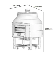 Piec obrotowy do pizzy elektryczny | GALADRI GOLD - 6 x Ø 300mm