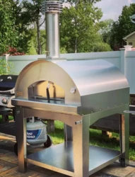 FONTANA - PIEC DO PIZZY OGRODOWY | OPALANY DREWNEM | MANGIAFUOCO | INOX