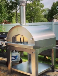 FONTANA - PIEC DO PIZZY OGRODOWY | OPALANY DREWNEM | MANGIAFUOCO | TOP | INOX