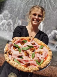 Obrotowy piec do pizzy gazowy | Maestro - 6 x Ø 300mm