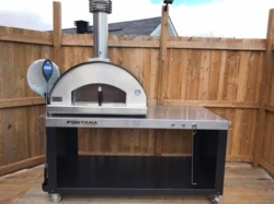 FONTANA - PIEC DO PIZZY OGRODOWY | OPALANY DREWNEM | MANGIAFUOCO | TOP | GREY
